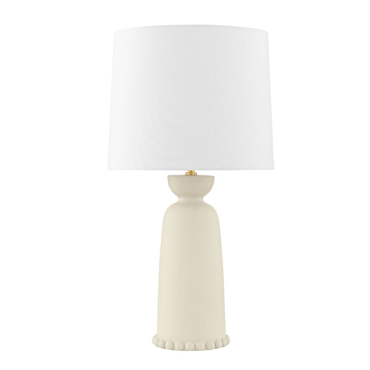 Rhea 26.75" Table Lamp By Mitzi - Antique Ivory Ceramic With Dimmable Feature And White Shade
