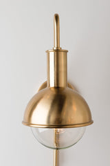 Riley 24" Plug-In Sconce By Mitzi - Dimmable, Exposed Bulb, Multiple Finishes, UL Damp Rated
