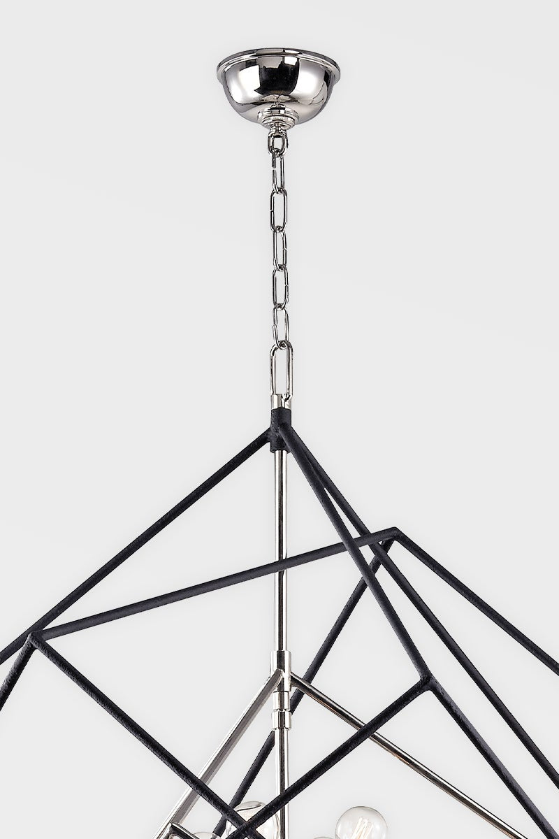 Roundout 12-Light Chandelier by Hudson Valley Lighting - Modern Sputnik Design, Dimmable, Aged Brass or Polished Nickel