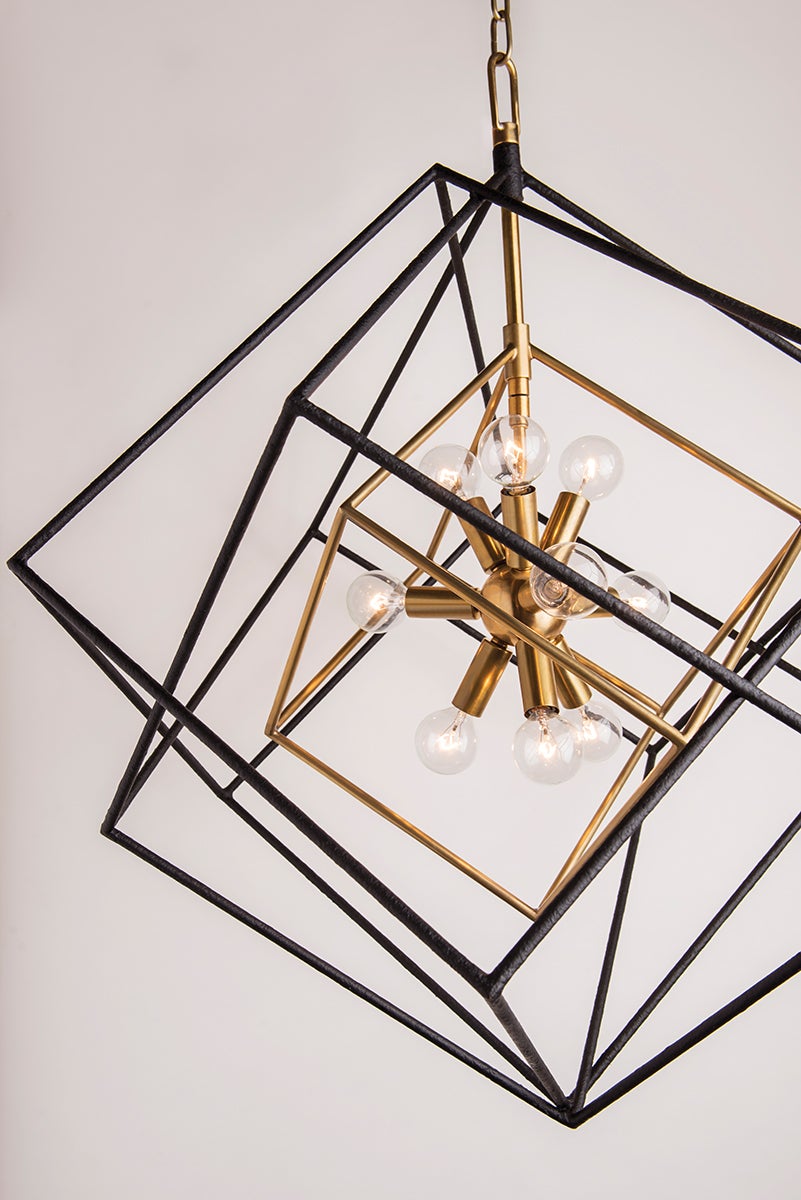 Roundout 12-Light Chandelier by Hudson Valley Lighting - Modern Sputnik Design, Dimmable, Aged Brass or Polished Nickel