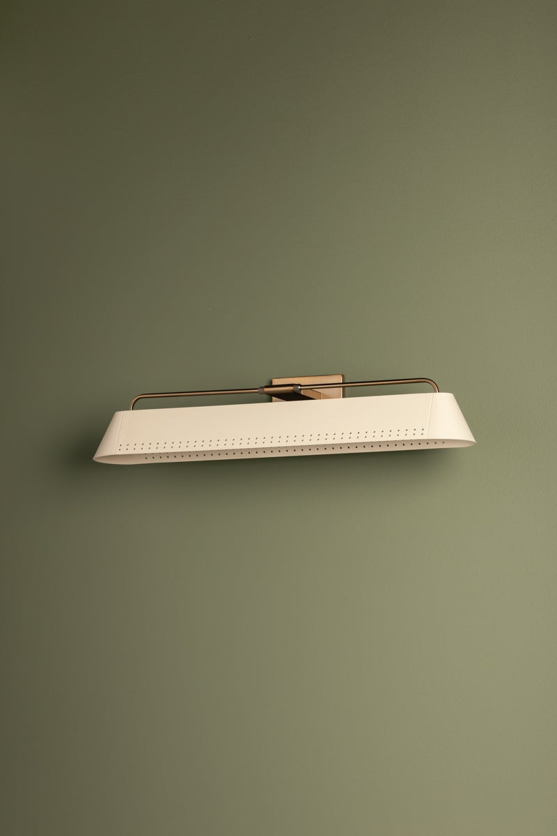 Rowan Large Picture Light by Troy Lighting, Dimmable, Contemporary Design, Soft Sand Finish, 25"W