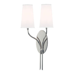 Rutland 2-Light Dimmable Wall Sconce by Hudson Valley Lighting - Aged Brass & Polished Nickel Finish