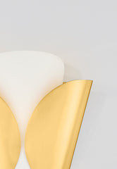 Savoie Sconce 9201 by Hudson Valley Lighting - Modern Wall Light in Aged Brass or Parchment