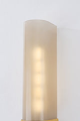 Somersville Wall Sconce 6316-AGB by Hudson Valley Lighting - Aged Brass & Light Bronze Glass