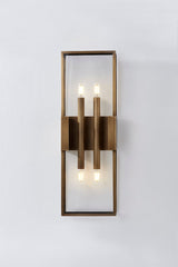 Santa Clara Large Outdoor Wall Sconce by Troy Lighting, 24" Patina Brass, ETL Wet Rated, Dimmable