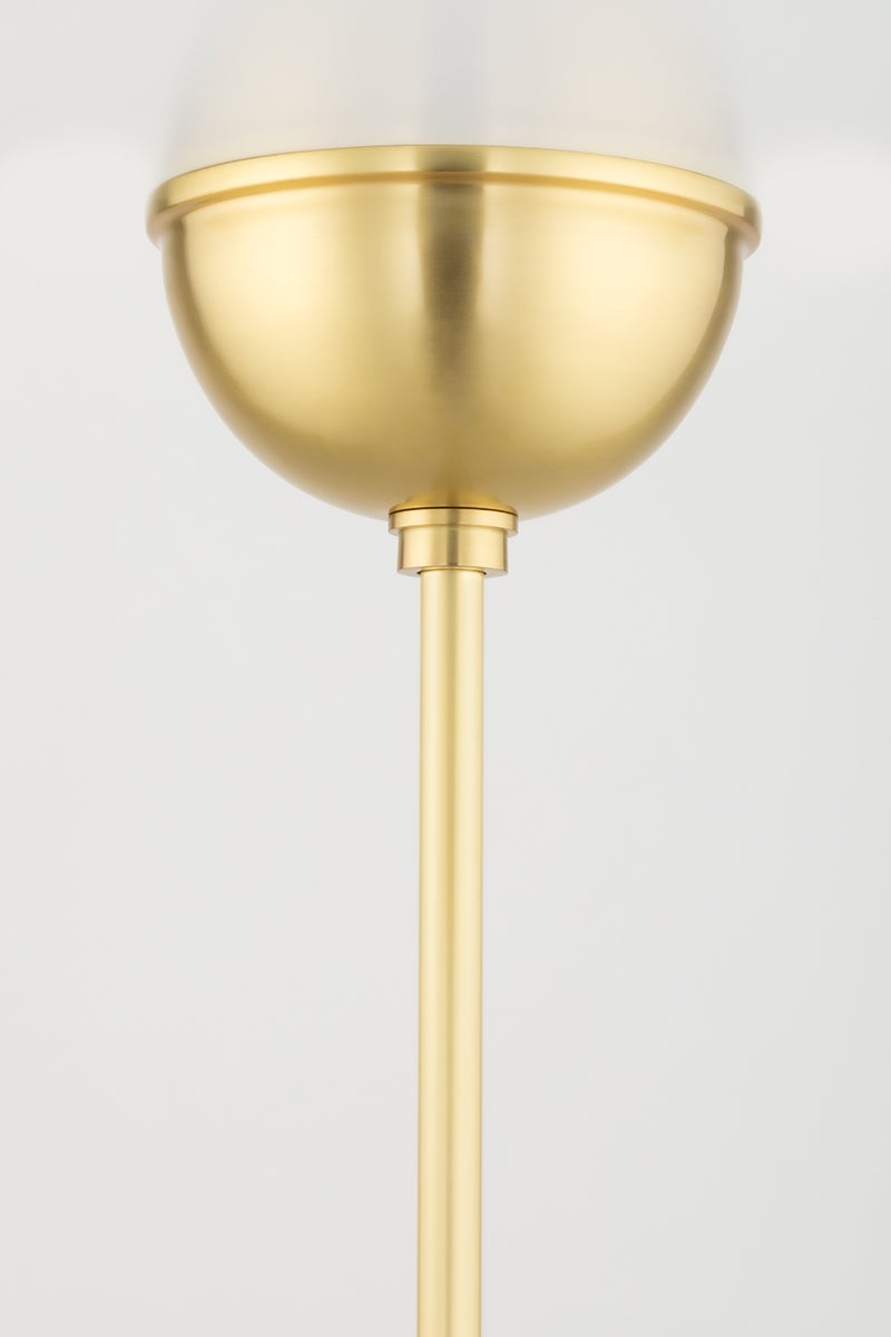 Saratoga 12-Light Chandelier by Hudson Valley Lighting, Dimmable, Aged Brass, Alabaster Shades, Adjustable Height