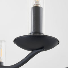 Sawyer Outdoor Chandelier with 6 Lights, Dimmable Functionality, ETL Wet Rated, 23.75" Height, by Troy Lighting