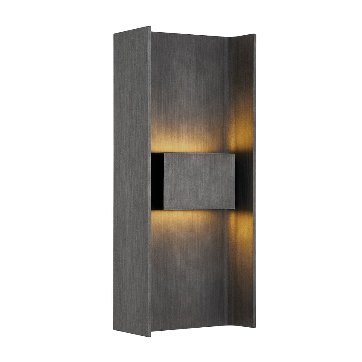 Scotsman Large Graphite Wall Sconce by Troy Lighting with Energy-Efficient LED, Dimmable, UL Wet Rated