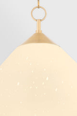Semilla Pendant Light by Corbett Lighting, Vintage Brass Finish, Adjustable 21.25" to 91.75", Dimmable, UL Damp Rated