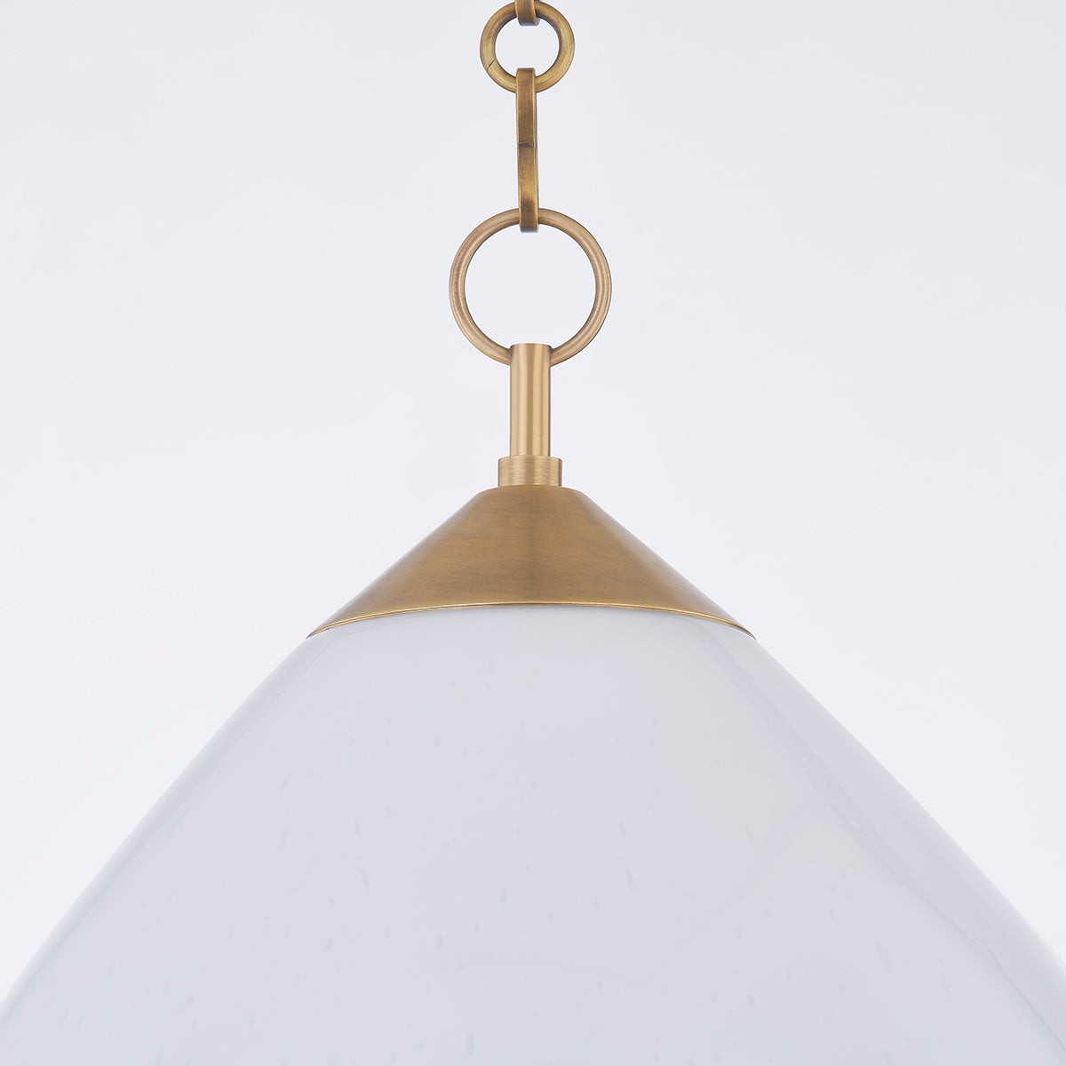 Semilla Pendant Light by Corbett Lighting, Vintage Brass Finish, Adjustable 21.25" to 91.75", Dimmable, UL Damp Rated