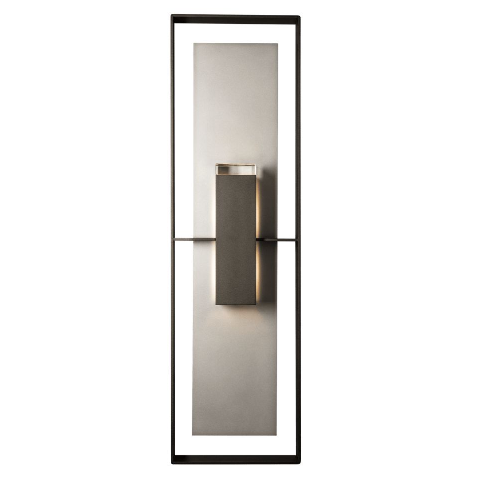 Shadow Box Extra Tall 45" Outdoor Sconce by Hubbardton Forge - Dimmable, Durable Aluminum, 2 Light Positions
