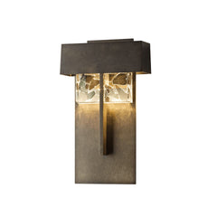Shard Large LED Outdoor Sconce by Hubbardton Forge - Artisan-Crafted Glass, Dimmable, UL Wet Rated