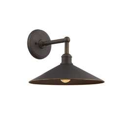 Shelton Large Wall Sconce by Troy Lighting, Vintage Bronze Finish, Dimmable, Weather Resistant, 60W Max