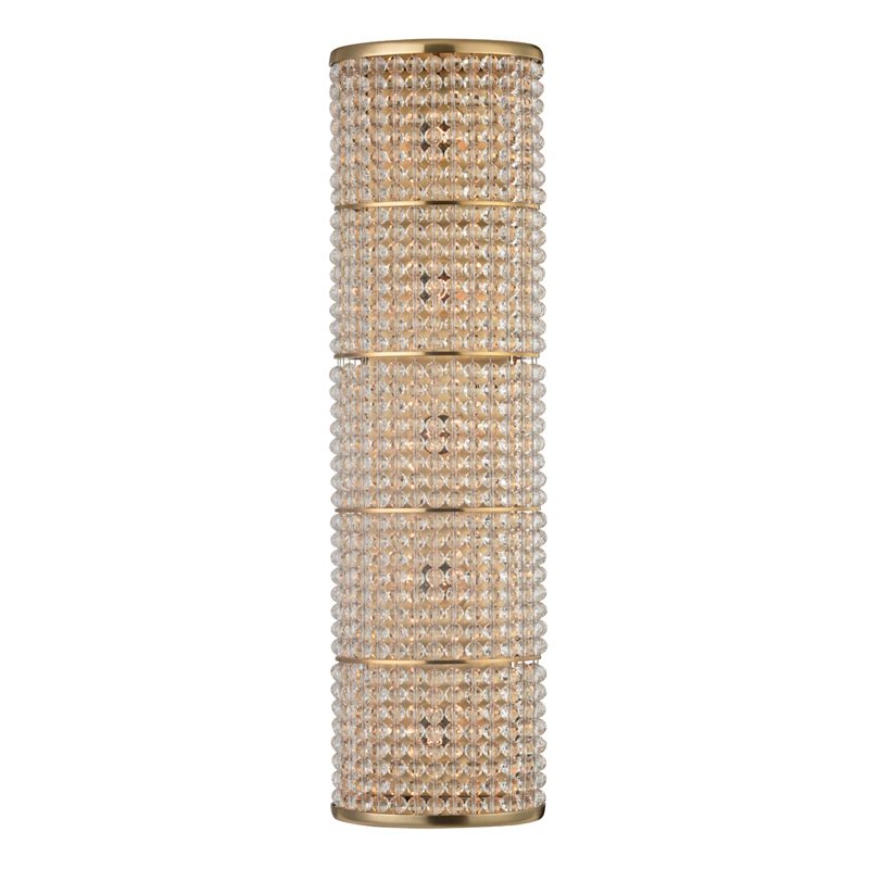 Sherrill Wall Sconce 23.5" by Hudson Valley Lighting - Aged Brass, Polished Nickel, Dimmable, UL Damp Rated
