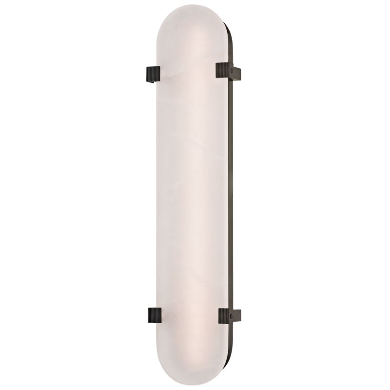 Skylar Large Wall Sconce by Hudson Valley Lighting, 18W LED, Dimmable, Spanish Alabaster, 24.75"H