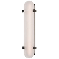 Skylar Large Wall Sconce by Hudson Valley Lighting, 18W LED, Dimmable, Spanish Alabaster, 24.75"H
