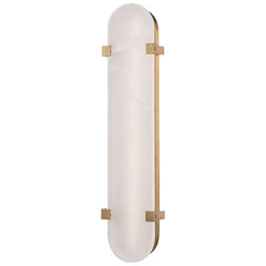 Skylar Large Wall Sconce by Hudson Valley Lighting, 18W LED, Dimmable, Spanish Alabaster, 24.75"H
