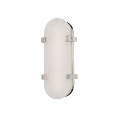 Hudson Valley Lighting Skylar Sconce 13.75" LED Wall Light in Handcrafted Alabaster, Dimmable, UL Damp Rated