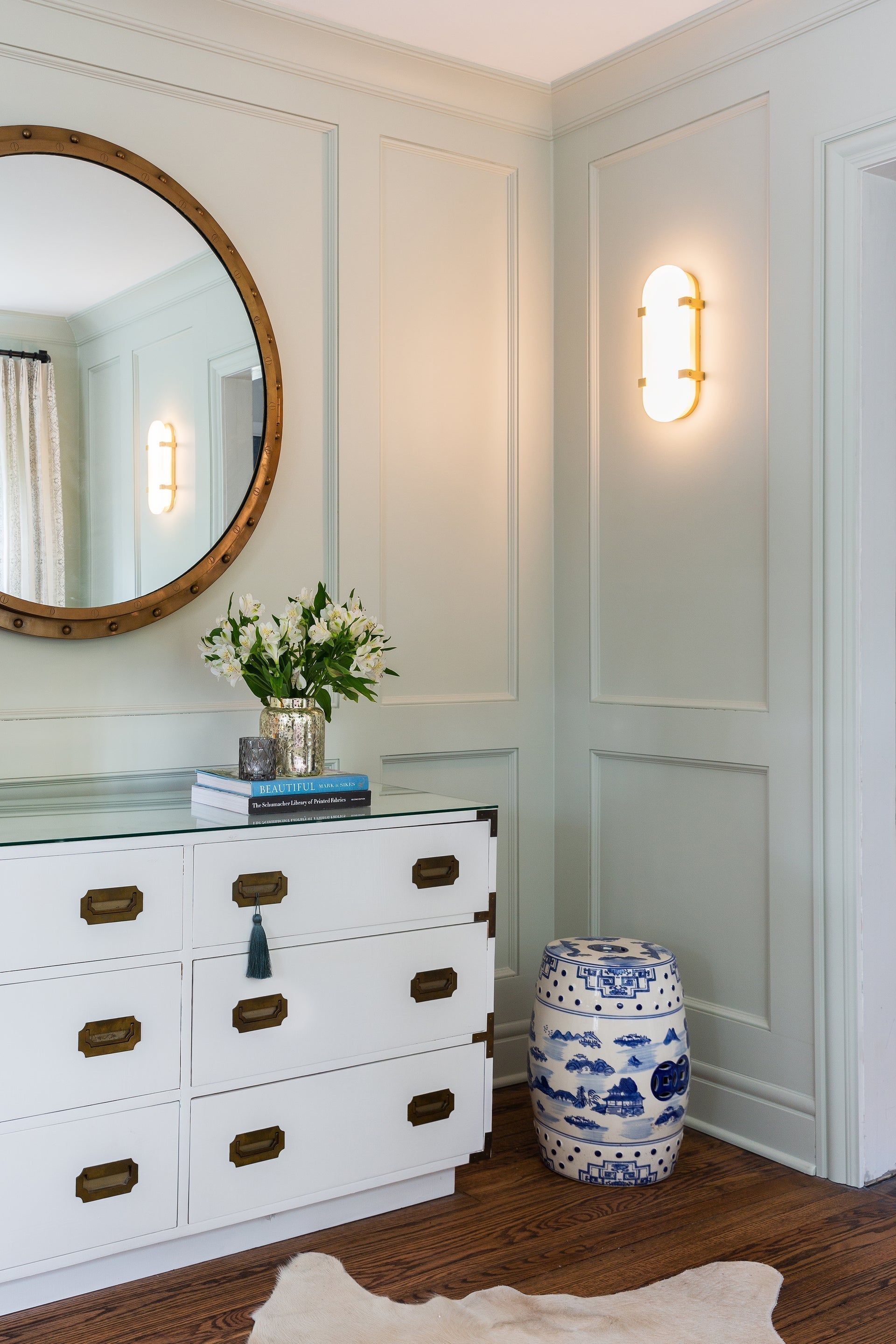 Hudson Valley Lighting Skylar Sconce 13.75" LED Wall Light in Handcrafted Alabaster, Dimmable, UL Damp Rated
