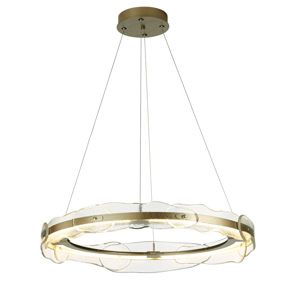 Solstice LED Pendant Light by Hubbardton Forge - Handcrafted Art Glass, 1350 Lumens, Eco-Friendly Design