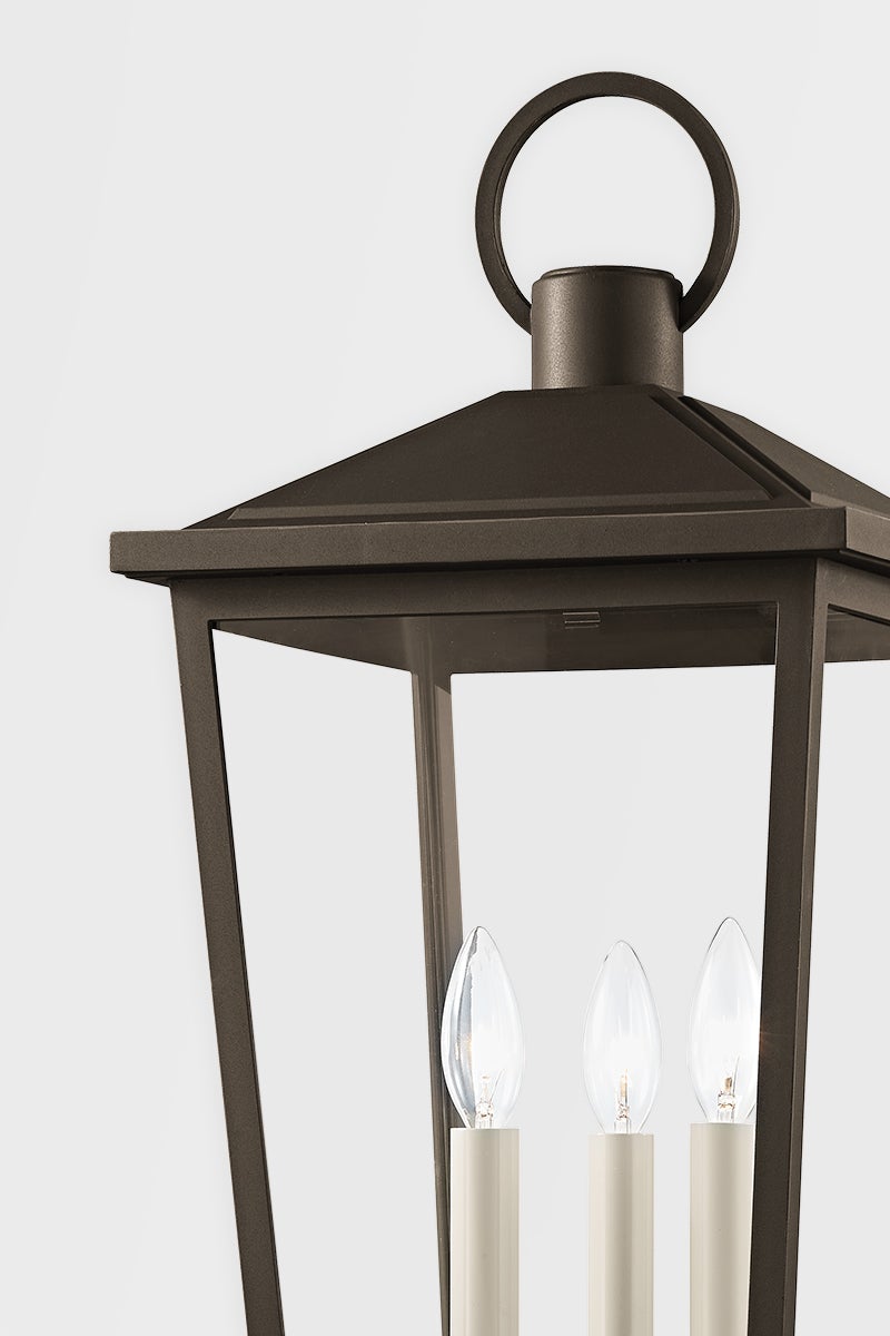 Soren Outdoor Post Light by Troy Lighting, Durable EPM Construction, Textured Black & Bronze Finish