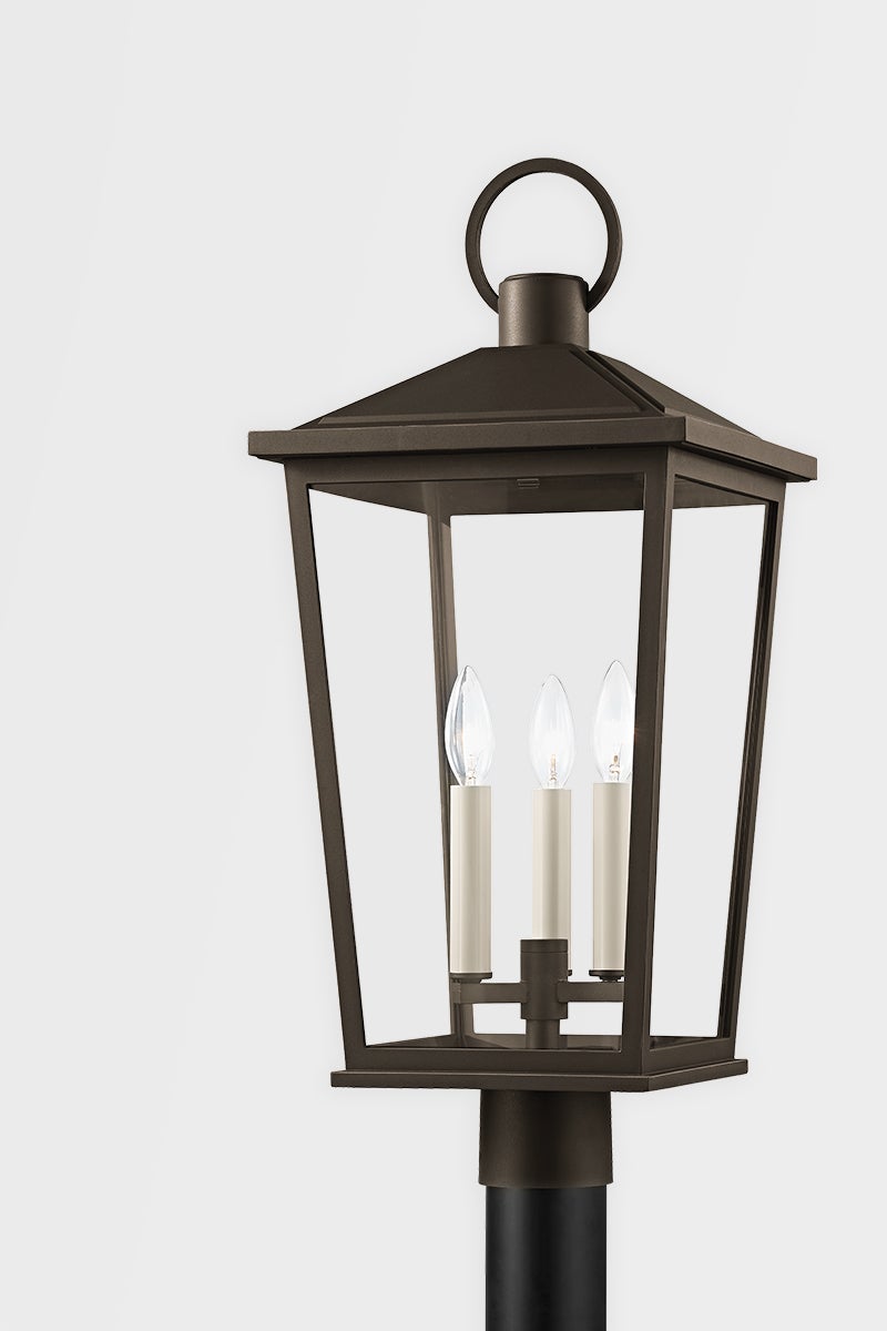 Soren Outdoor Post Light by Troy Lighting, Durable EPM Construction, Textured Black & Bronze Finish