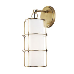 Sovereign Sconce 1500 by Hudson Valley Lighting - Dimmable Vintage Style Wall Light in Aged Brass, Old Bronze, & Polished Nickel