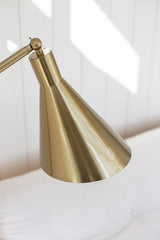 Stanton 54-Inch Floor Lamp by Hudson Valley Lighting, Aged Brass Finish, Dimmable E26 Socket, Steel Construction