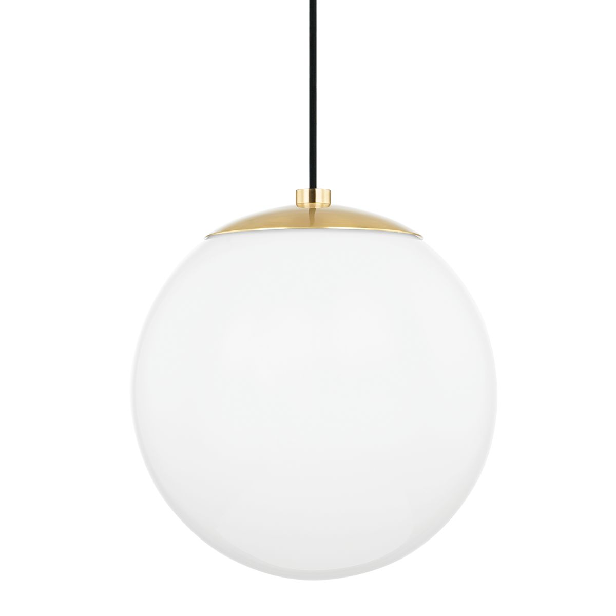 Mitzi Stella Pendant Light 12" Frosted Glass Shade In Aged Brass, Old Bronze, Polished Nickel