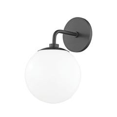 Mitzi Stella Sconce 11.5" Modern Flying Saucer Design Wall Light With Dimmable Feature and Opal Glass Shade