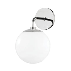 Mitzi Stella Sconce 11.5" Modern Flying Saucer Design Wall Light With Dimmable Feature and Opal Glass Shade