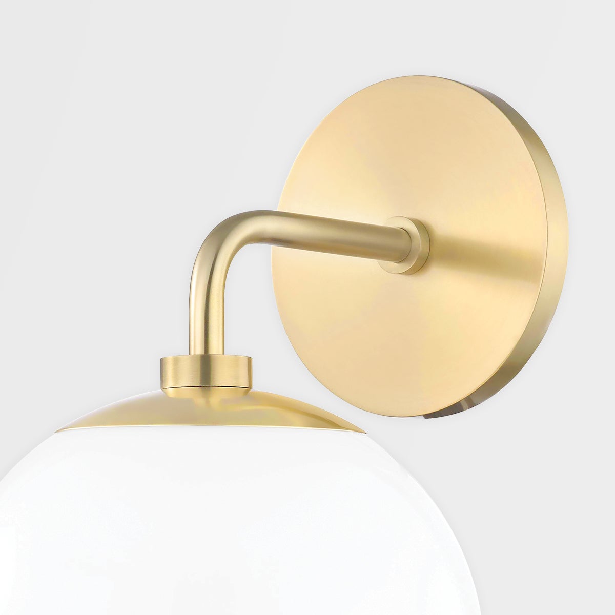 Mitzi Stella Sconce 11.5" Modern Flying Saucer Design Wall Light With Dimmable Feature and Opal Glass Shade