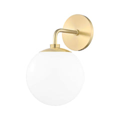 Mitzi Stella Sconce 11.5" Modern Flying Saucer Design Wall Light With Dimmable Feature and Opal Glass Shade