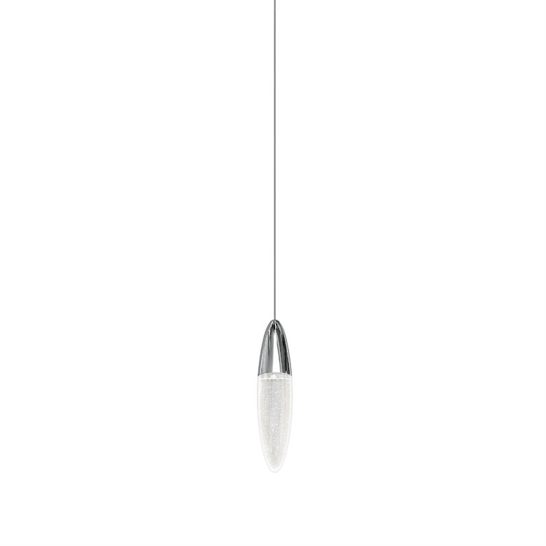 Sultana Pendant Light by SONNEMAN – 3W LED, 400 Lumens, Adjustable Height, Seeded Crystal Glass