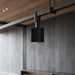 SONNEMAN 96-Inch 1-Tier Linear Pendant Light with Aimable Cylinders and Satin Black Finish