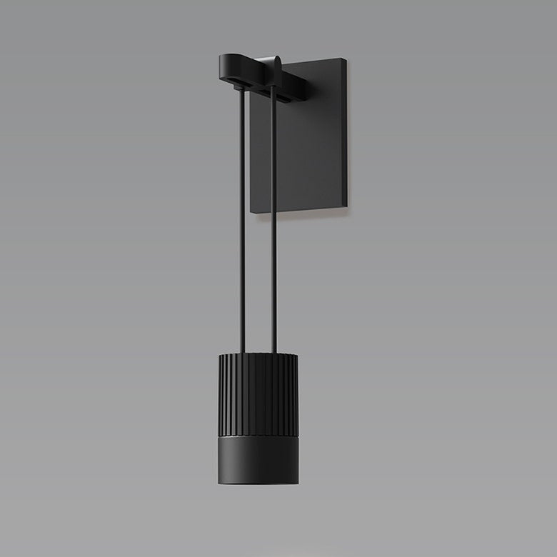 Sonneman Suspenders Mini Single Sconce 280 Lumens Dimmable 3000K LED in Satin Black Finish