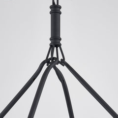 Sutton Outdoor Chandelier 8-Bulb Design by Troy Lighting with Clear Glass Shades and Textured Black Finish