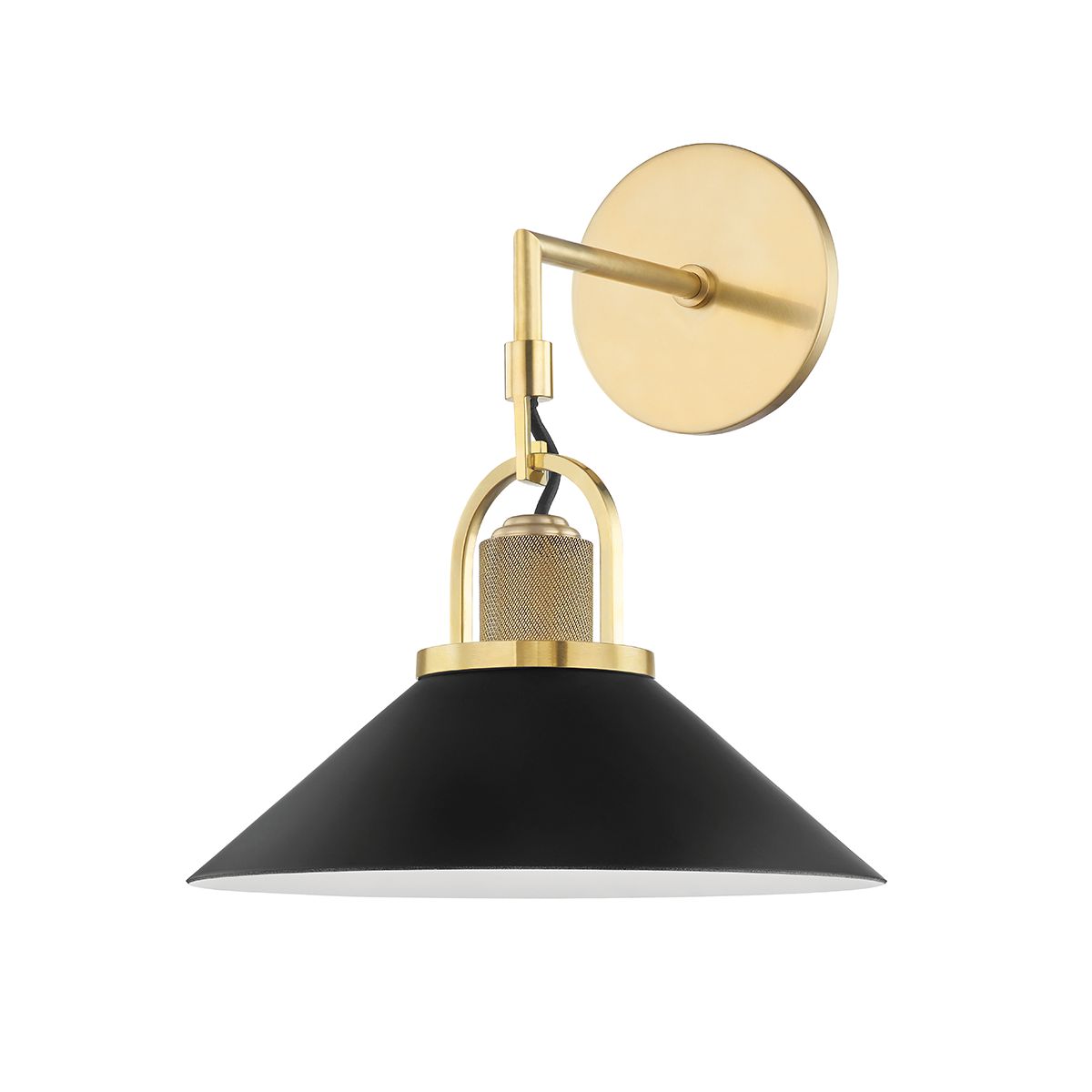 Syosset Sconce 14"H by Hudson Valley Lighting - Dimmable, UL Damp Rated, Aged Brass or Polished Nickel Finish