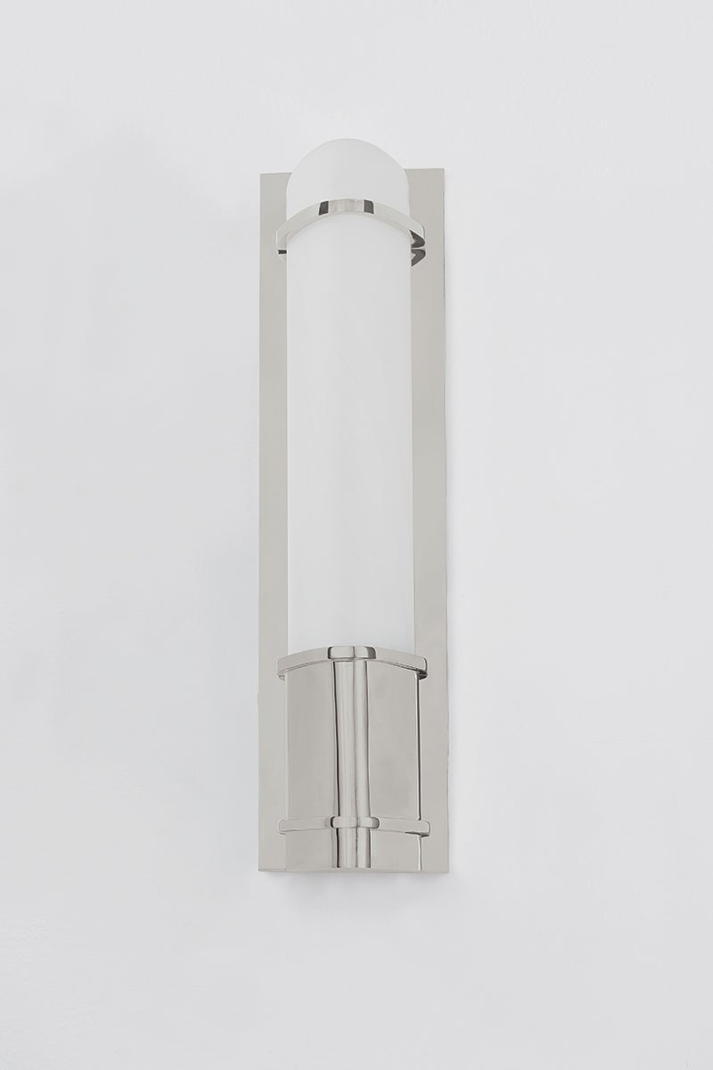 Tottenville Wall Sconce 16.25" by Hudson Valley Lighting – Dimmable Matte Cloud Glass & Versatile Design