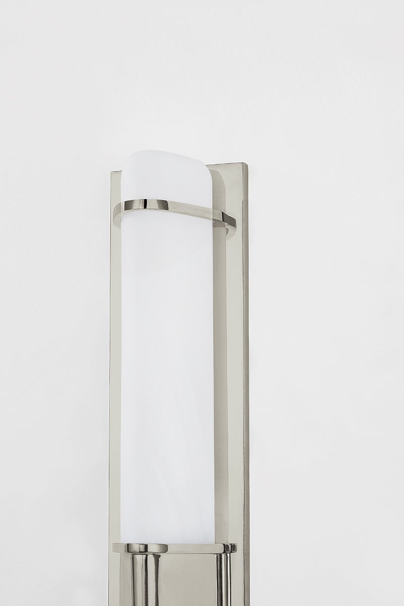 Tottenville Wall Sconce 16.25" by Hudson Valley Lighting – Dimmable Matte Cloud Glass & Versatile Design