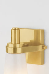 Trude Wall Sconce by Hudson Valley Lighting - Modern Elegance with Dimmable Opal Glass Shade, Aged Brass or Polished Nickel