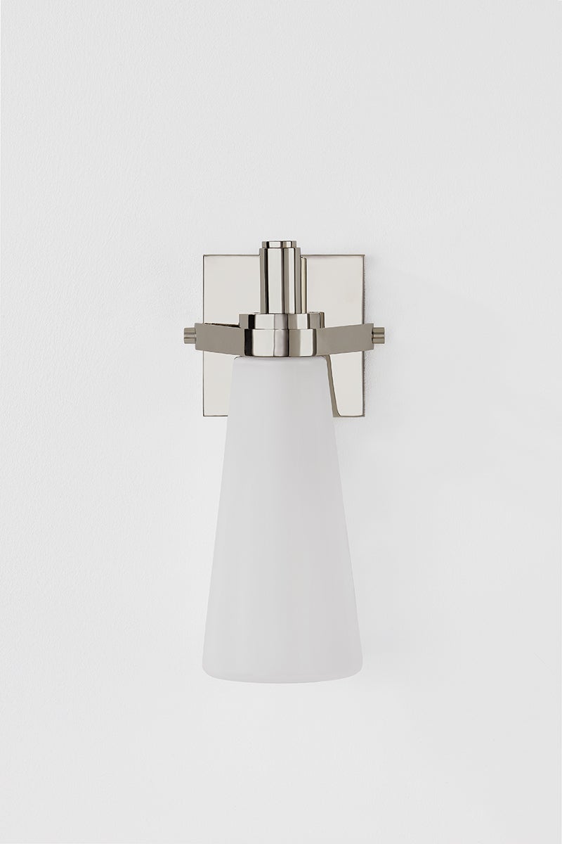 Trude Wall Sconce by Hudson Valley Lighting - Modern Elegance with Dimmable Opal Glass Shade, Aged Brass or Polished Nickel