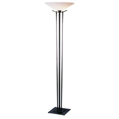 Hubbardton Forge Taper Torchiere Lamp - Elegant Steel & Glass Design, Dimmable Lighting, Multiple Finishes