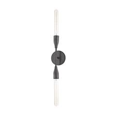 Mitzi Tara 2-Light Tubular Wall Sconce with Dimmable Function in Aged Brass, Old Bronze, Polished Nickel