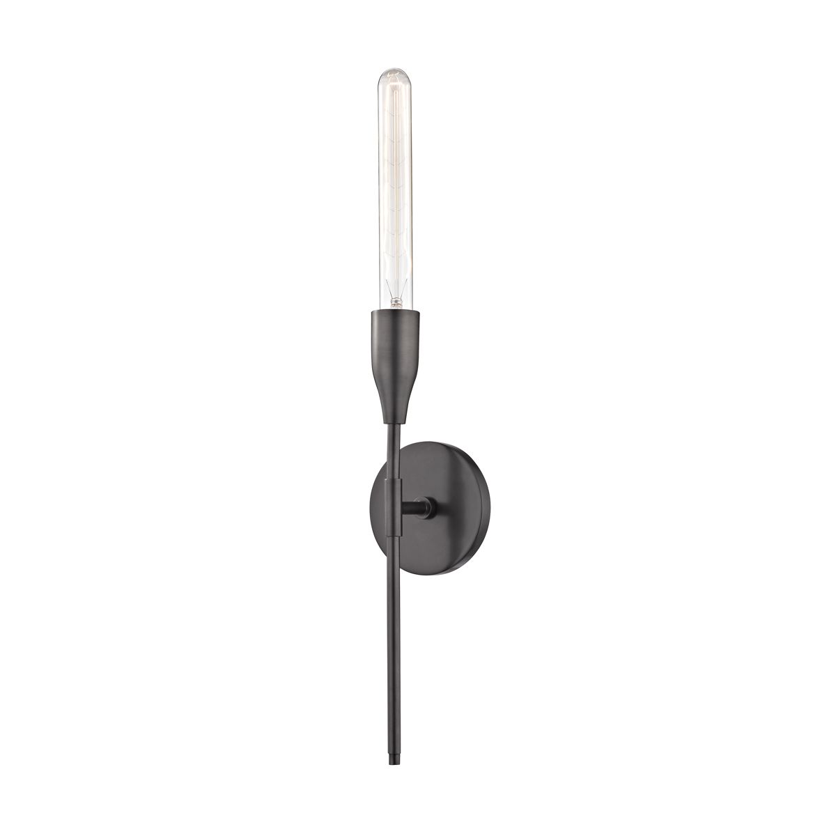 Tara Tubular Sconce By Mitzi, Modern Torchiere Wall Light, Dimmable, Available In 3 Finishes
