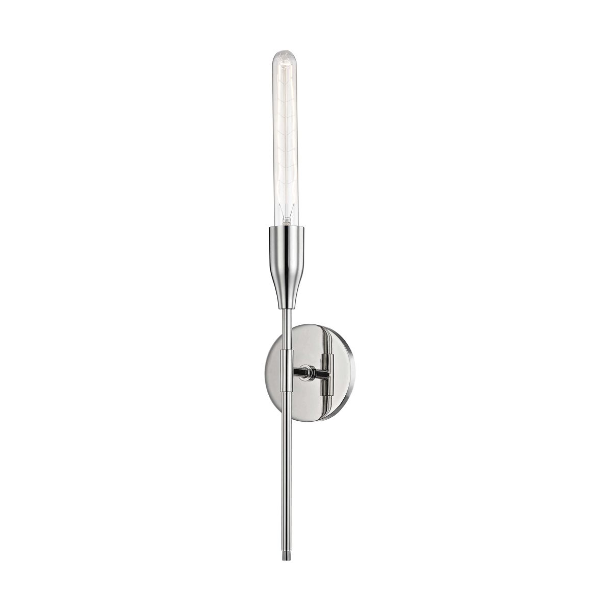 Tara Tubular Sconce By Mitzi, Modern Torchiere Wall Light, Dimmable, Available In 3 Finishes