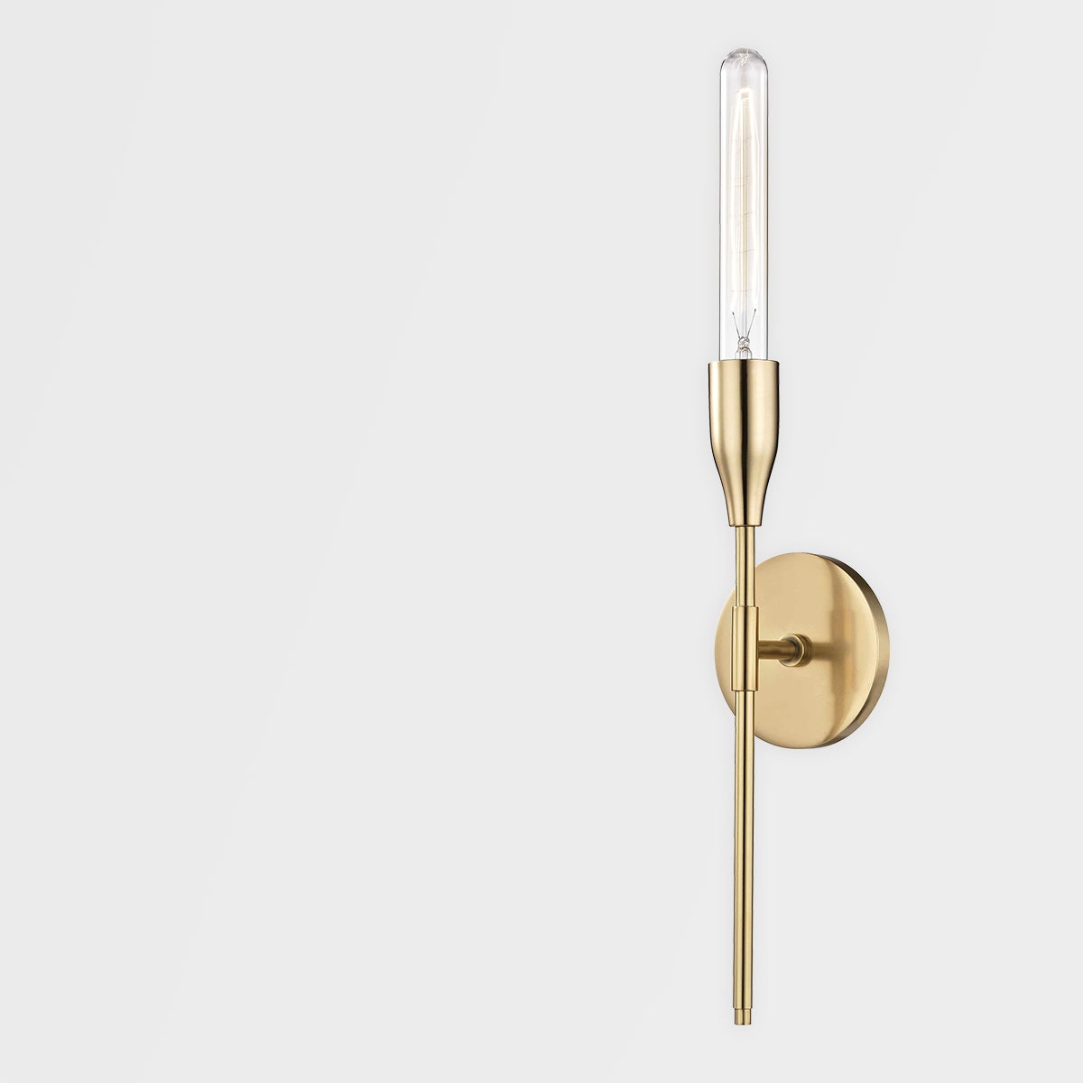 Tara Tubular Sconce By Mitzi, Modern Torchiere Wall Light, Dimmable, Available In 3 Finishes