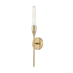 Tara Tubular Sconce By Mitzi, Modern Torchiere Wall Light, Dimmable, Available In 3 Finishes