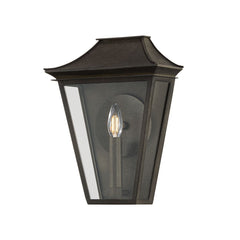 Tehama Outdoor Wall Sconce by Troy Lighting, French Iron Finish, ETL Wet Rated, Dimmable