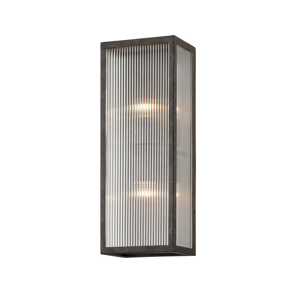 Tisoni 2-Light Medium Outdoor Wall Sconce by Troy Lighting, French Iron Finish, UL Wet Rated